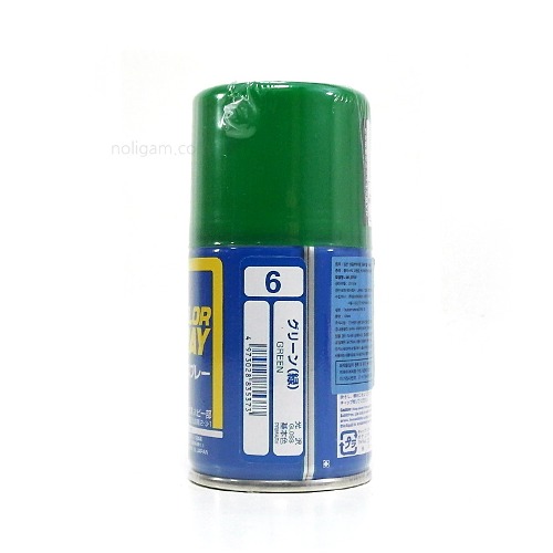 Mr.color 스프레이 S-6 GREEN (광택) / 락카 그린 녹색