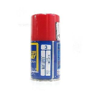 Mr.color 스프레이 S-3 RED (광택) / 레드 군제 빨강 락카